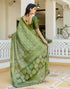 Vasthrlay Bandhani Printed Unstitched Wine Saree