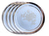 Steel Laser Design Dinner Plate Set of 4 (29.5 CM)