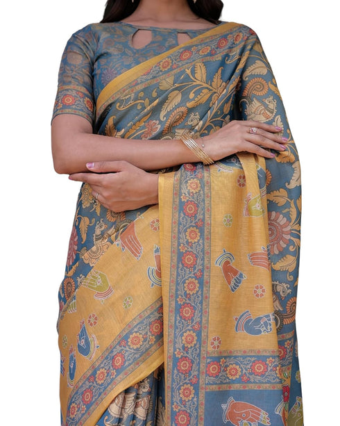 Vasthrlay Handloom Traditional Paisley Saree