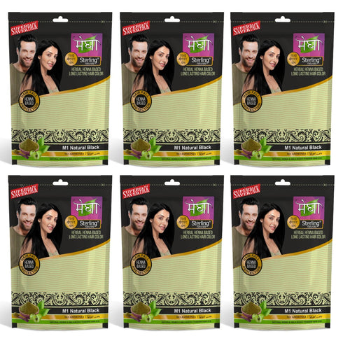 Megha Mehandi Hair Care Powder – Herbal Henna Based Long Lasting Hair Color Free