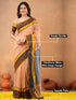 Vasthrlay Handloom Unstitched White Ethnic Wear