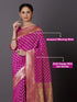Vasthrlay Jacquard Unstitch Purple Ethnic Wear