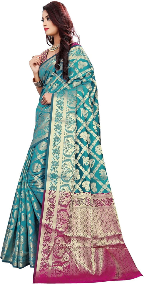 Vasthrlay Banarasi Unstiched Ethnic Wear