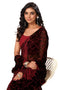Vasthrlay Fashion Georgette Stripes Printed Ethnic Wear