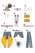 Raj Fancy Dresses Krishna Dress for Kids, Baby Krishna Dress for Janmashtami with Krishna Mukut