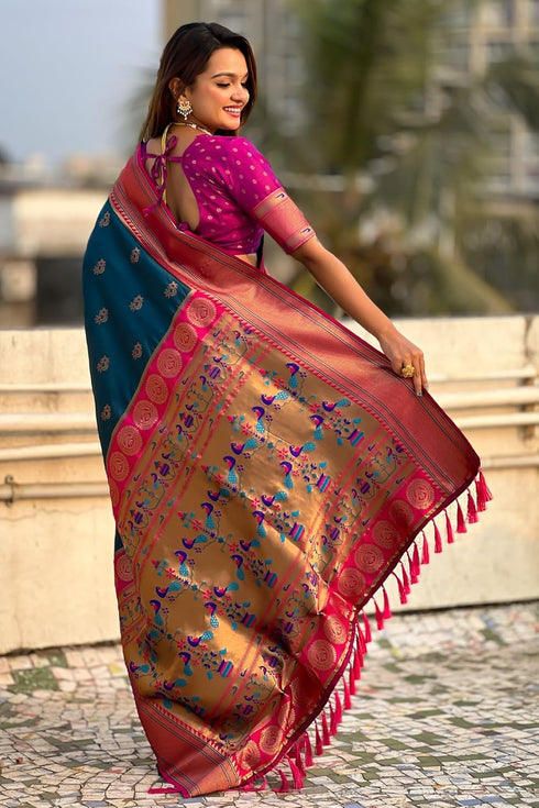 Vasthrlay Paithani Kanjivaram Sarees Ethnic Wear