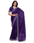 Vasthrlay Maroon Unstitched Saree
