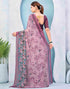 Vasthrlay Georgette Bandhani Unstitched Teal Saree