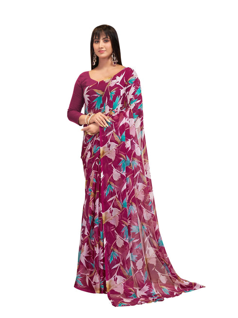 Vasthrlay Chiffon Floral Saree