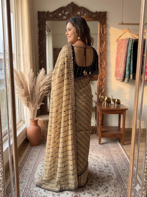 Vasthrlay Embroidery Unstitched Saree
