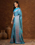 Vasthrlay Womens Printed Unstitched Brown Saree
