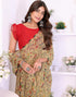 Vasthrlay Georgette Printed Jacquard Material Ethnic Wear