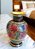 Brass Hand Carved Bidri Work Flower vase