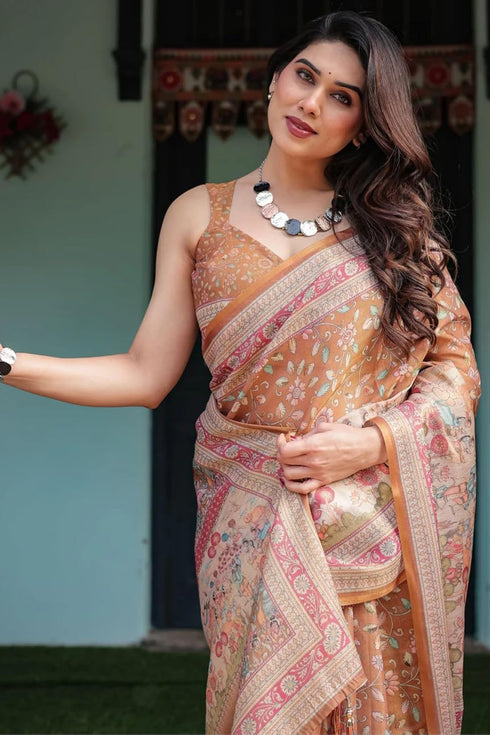 Vasthrlay Cotton Unstitched Blouse Ethnic Wear