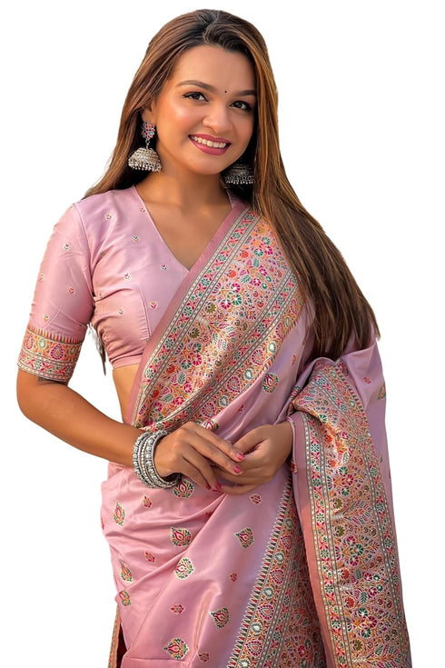 Vasthrlay Kanjivaram Unstitched Blouse Ethnic Wear