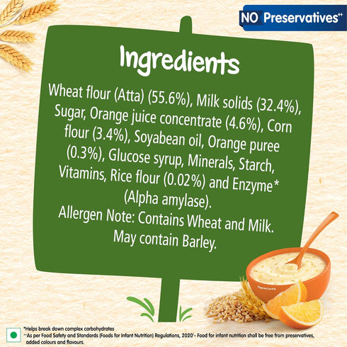 CERELAC Baby Food Cereal | Wheat Orange