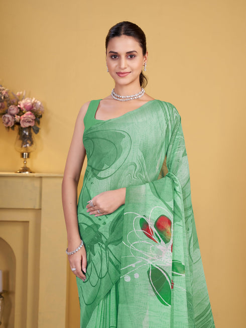 Vasthrlay Georgette Printed Saree