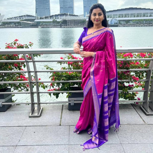 Vasthrlay Kanjivaram Tassels Saree