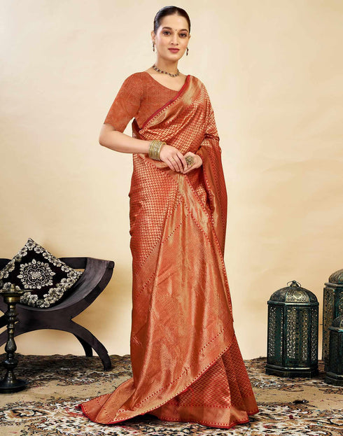 Vasthrlay Banarasi Traditional Unstitched Saree