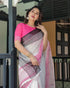 Vasthrlay Floral Printed Tassels Saree