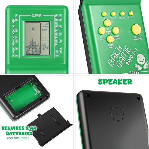 VGRASSP Handheld Portable Indoor and Outdoor Brick Game
