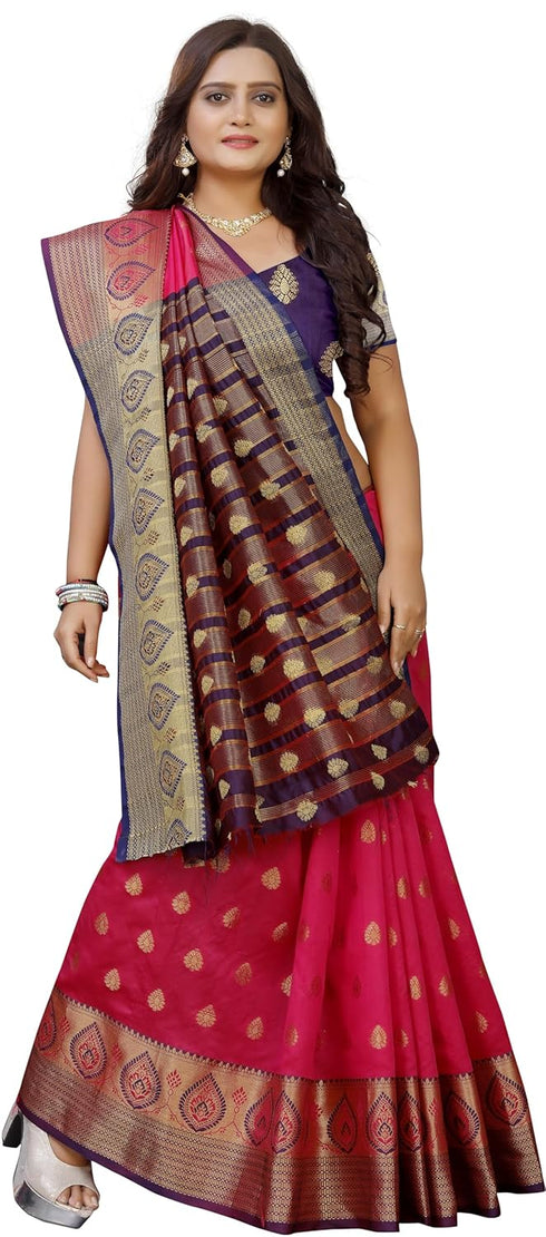 Vasthrlay Banarasi Multicolor Ethnic Wear