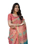 Vasthrlay Handloom Cotton Turquoise Saree