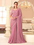 Vasthrlay Embroidery Sequence Unstitched Lightpink Ethnic Wear