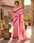 Vasthrlay Chanderi Printed Unstitched Beige Saree