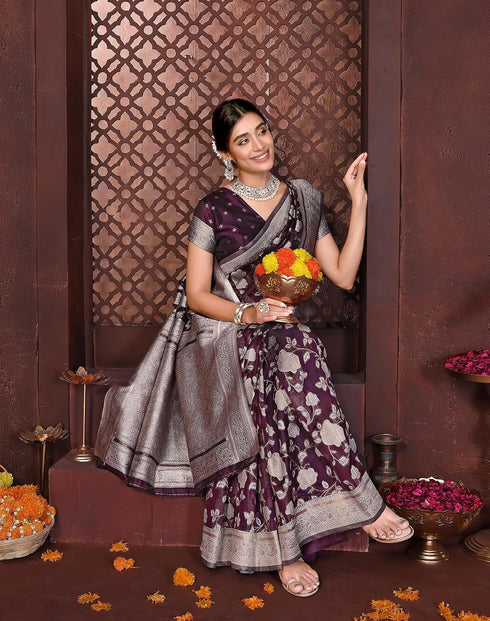 Vasthrlay Kanjivaram Banarasi Wedding Sari Az Ys Yasmin Saree