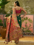 Vasthrlay Womens Weaving Unstitched Green Saree