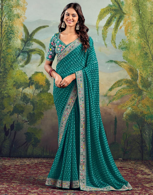 Vasthrlay Embroidery Traditional Unstitched Violet Saree