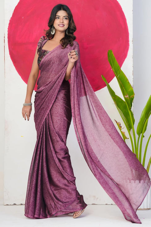 Vasthrlay Fashion Georgette Abstract Dusty Ethnic Wear