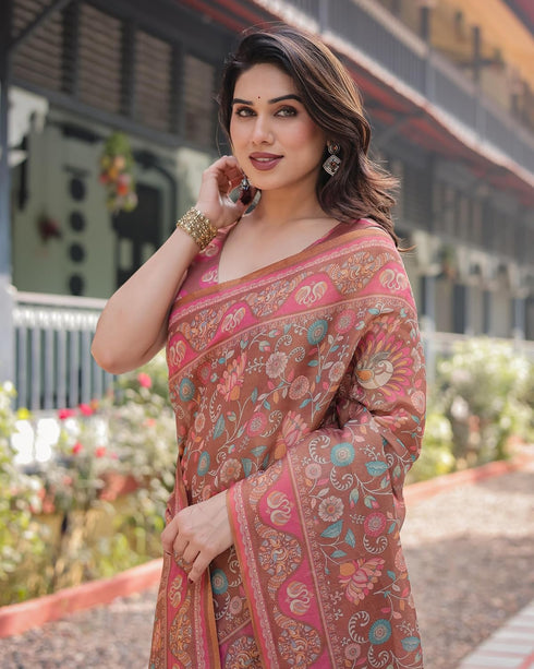 Vasthrlay Floral Tassels Traditional Saree