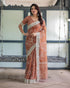 Vasthrlay Floral Prints Tasseled Saree
