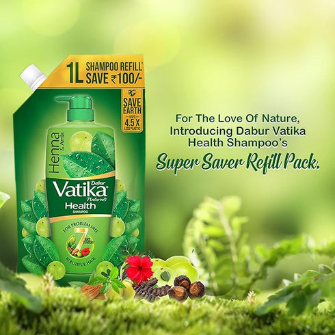 Dabur Vatika Health Shampoo with Henna Amla