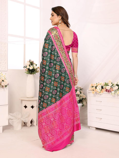 VasthrlayKanjivaram Banarasi Unstitched Rani Free Ethnic Wear