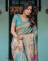 Vasthrlay Handloom Printed Tassels Saree