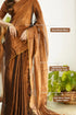 Vasthrlay Handloom Embroidery Unstitched Gold Ethnic Wear
