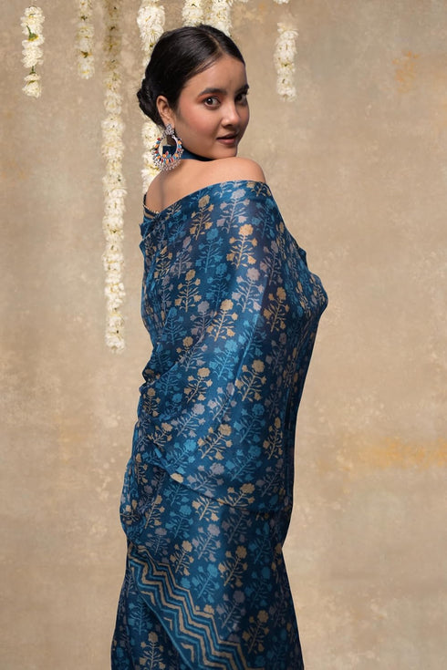 Vasthrlay Fashion Chiffon Printed Ethnic Wear