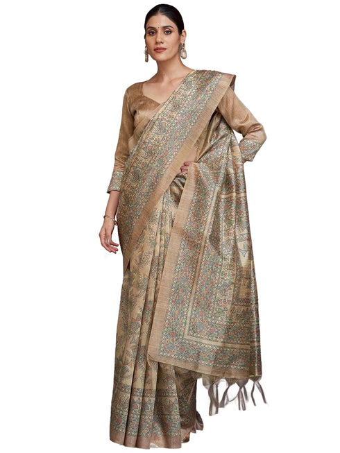 Vasthrlay Madhubani Printed Unstitched Hs Ethnic Wear