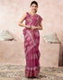 Vasthrlay Womens Cotton Blouse White | Light Green Saree With Unstitched Blouse Piece