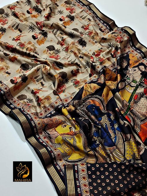 Vasthrlay Printed Traditional Cultural Lightweight