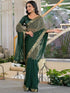 Vasthrlay Georgette Bandhani Unstitched Pink Saree