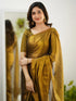 Vasthrlay Handloom Embroidery Unstitched Gold Ethnic Wear