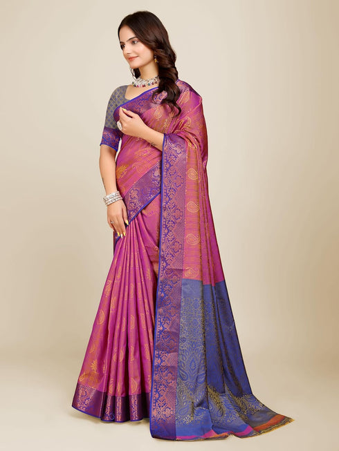 Vasthrlay Multicoloured Banarasi Ethnic Wear