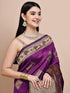 Vasthrlay Red Silk Saree
