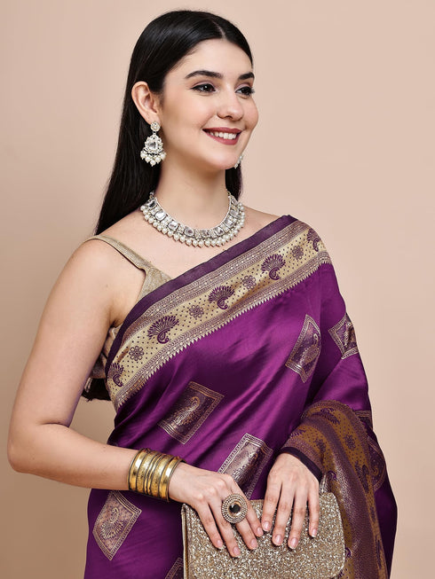 Vasthrlay Green Silk Saree