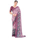 Vasthrlay Georgette Bandhani Unstitched Teal Saree