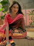 Vasthrlay Womens Printed Unstitched Beige Saree